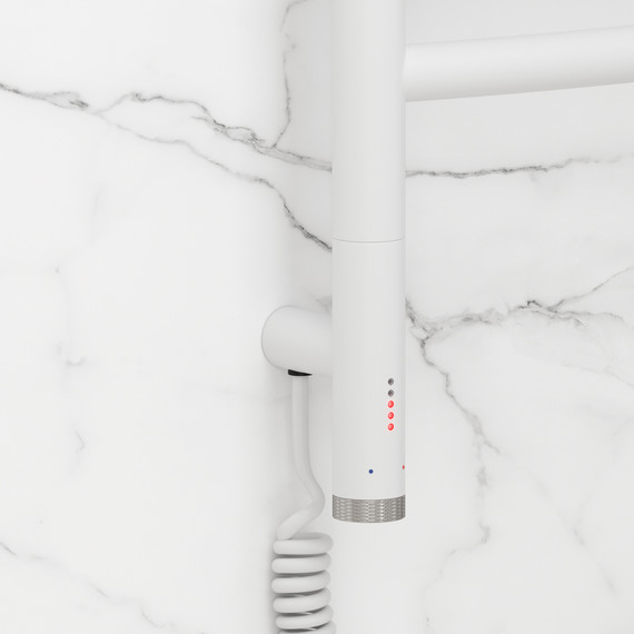 Полотенцесушитель электрический Сунержа Галант 3.1 П6 600x920 мм 30-6000-8060 L, белый матовый фото 3