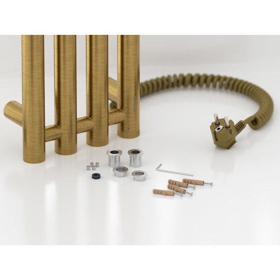 Полотенцесушитель электрический Сунержа Кантата 4.0 П4 150x1200 мм 051-0885-1259 R, состаренная латунь фото 4