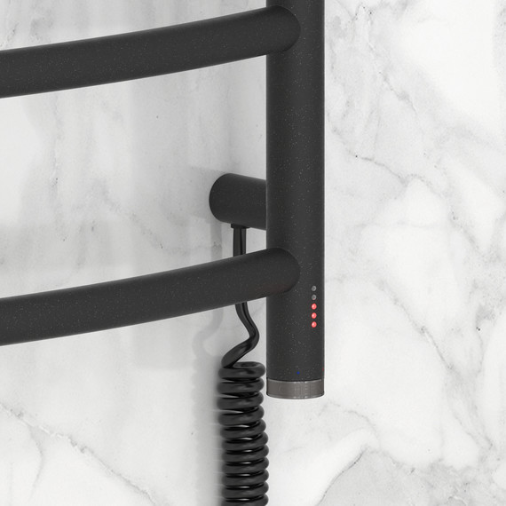 Полотенцесушитель электрический Сунержа Галант 4.0 П4 500x500 мм 15-0831-5050 R, тёмный титан муар фото 3