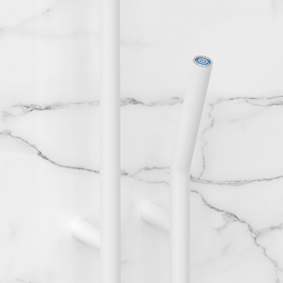 Полотенцесушитель электрический Сунержа Локон П2 100x1600 мм 30-0887-1612 R, белый матовый фото 3