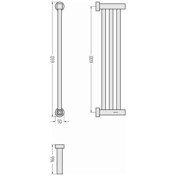 Полотенцесушитель электрический Сунержа Хорда 4.0 П3 50x650 мм 32-0834-0600, золотой шёлк фото 4