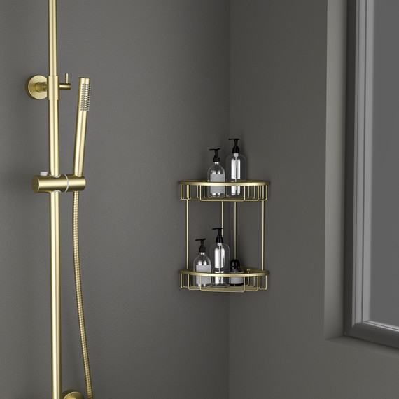 Полочка Timo Saona 13082/17, цвет золото матовое фото 2