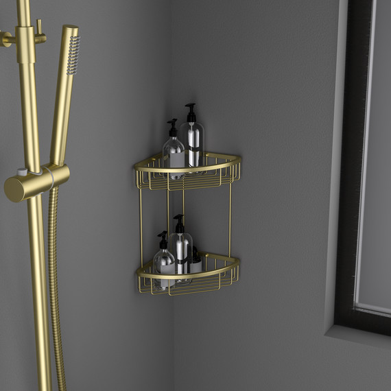 Полочка Timo Saona 13082/17, цвет золото матовое фото 3