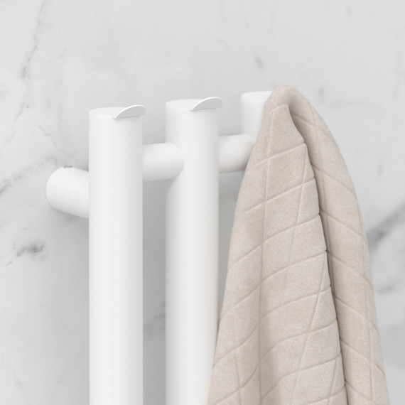 Полотенцесушитель электрический Сунержа Терция 4.0 П3 100x1500 мм 30-0883-1506 R, белый матовый фото 3