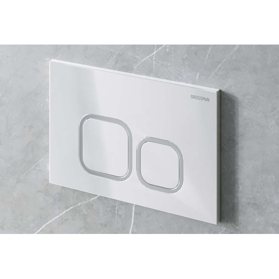 Кнопка смыва Grossman Cosmo 700.K31.02.000.000, белый глянец фото 3