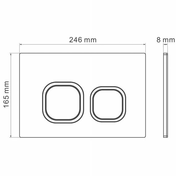 Кнопка смыва Grossman Cosmo 700.K31.02.000.000, белый глянец фото 5
