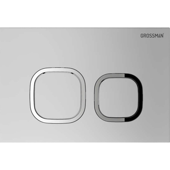 Кнопка смыва Grossman Cosmo 700.K31.02.110.110, хром матовый фото 