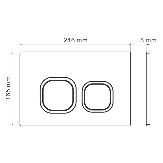 Кнопка смыва Grossman Cosmo 700.K31.02.110.110, хром матовый фото 5