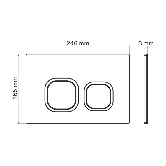 Кнопка смыва Grossman Cosmo 700.K31.02.210.210, чёрный матовый фото 5