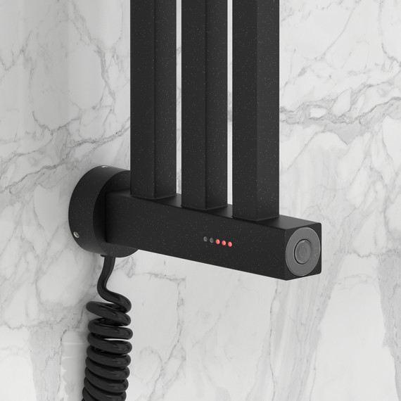 Полотенцесушитель электрический Сунержа Хорда 4.0 П3 50x1250 мм 15-0834-1200, тёмный титан муар фото 3