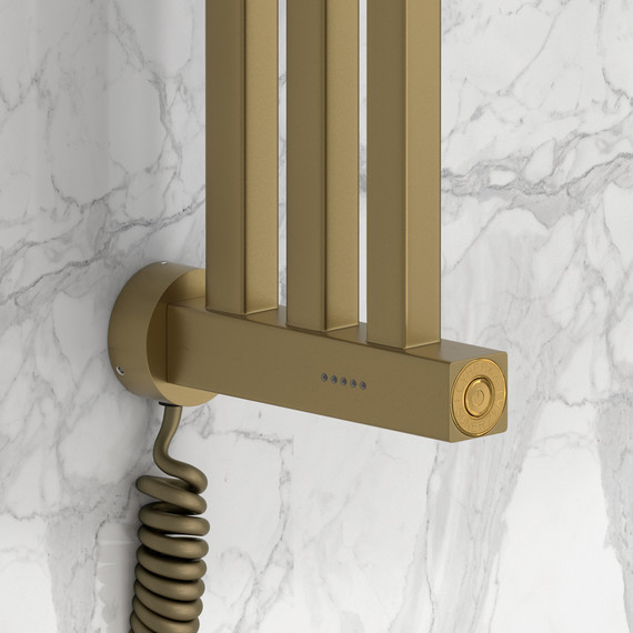 Полотенцесушитель электрический Сунержа Хорда 4.0 П3 50x650 мм 32-0834-0600, золотой шёлк фото 3