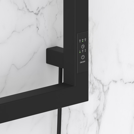 Полотенцесушитель электрический Сунержа Этюд П6 300x1050 мм 31-0847-1050 R, чёрный матовый фото 3