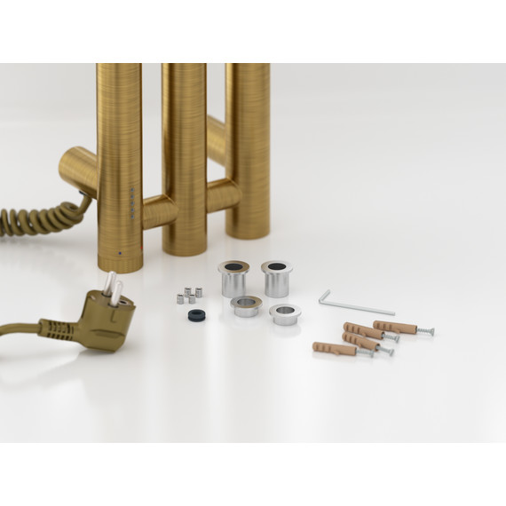 Полотенцесушитель электрический Сунержа Терция 4.0 П3 100x1500 мм 051-0884-1506 L, состаренная латунь фото 4