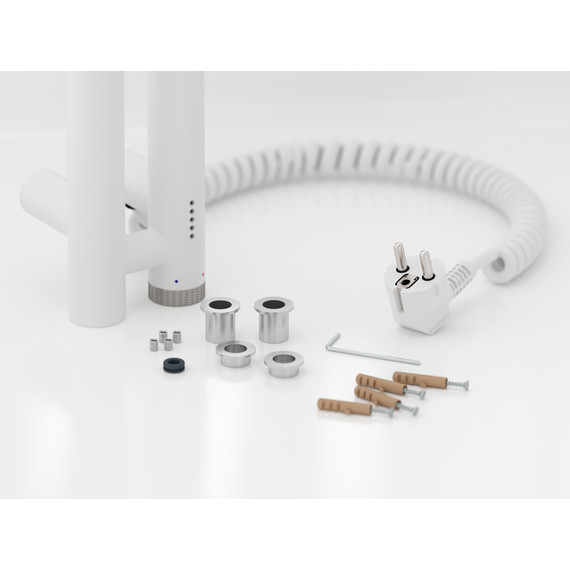 Полотенцесушитель электрический Сунержа Нюанс 4.0 П2 50x1200 мм 30-0881-1253 R, белый матовый фото 4