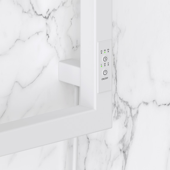 Полотенцесушитель электрический Сунержа Этюд П4 300x690 мм 30-0845-6030 R, белый матовый фото 3