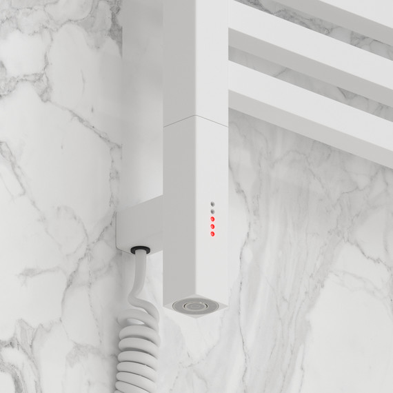 Полотенцесушитель электрический Сунержа Модус 3.1 П20 500x1320 мм 30-5900-1250 L, белый матовый фото 3