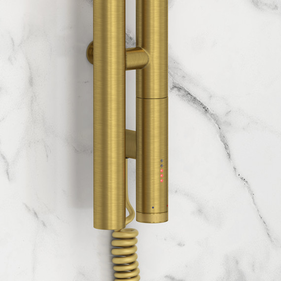 Полотенцесушитель электрический Сунержа Нюанс 3.0 П2 100x1200 мм 051-5843-1253 R, состаренная латунь фото 3