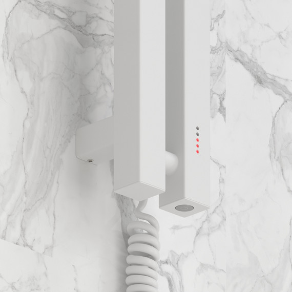 Полотенцесушитель электрический Сунержа Фьорд 4.0 П2 50x1200 мм 30-0855-1250 R, белый матовый фото 3