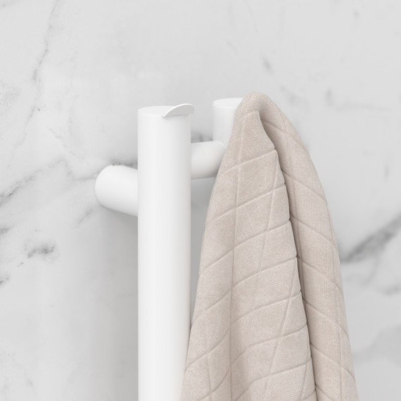 Полотенцесушитель электрический Сунержа Нюанс 4.0 П2 50x1200 мм 30-0881-1253 R, белый матовый фото 3