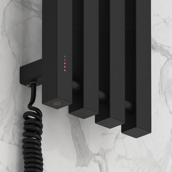 Полотенцесушитель электрический Сунержа Сатерленд 4.0 П4 150x1200 мм 31-0854-1215 L, чёрный матовый фото 3