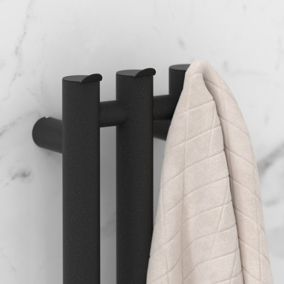 Полотенцесушитель электрический Сунержа Терция 4.0 П3 100x1500 мм 15-0884-1506 L, тёмный титан муар фото 3