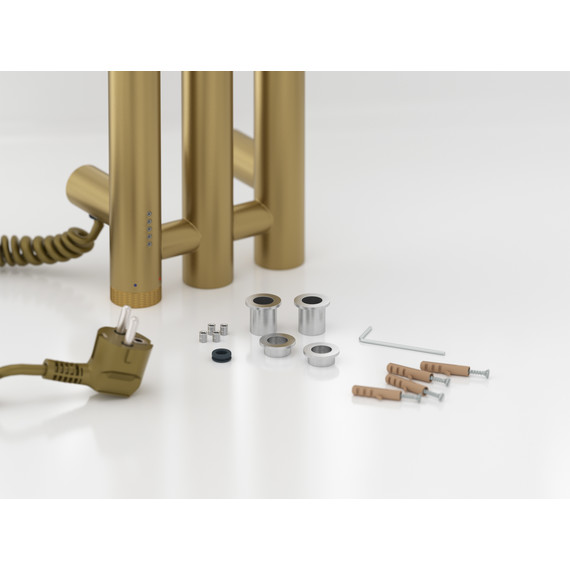 Полотенцесушитель электрический Сунержа Терция 4.0 П3 100x1500 мм 32-0884-1506 L, золотой шёлк фото 4