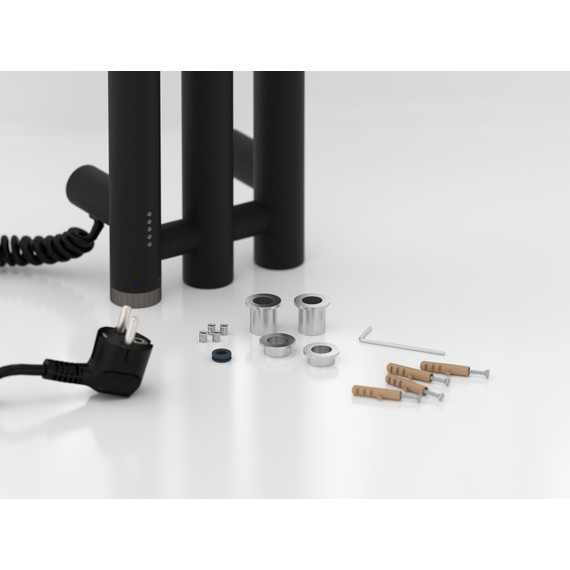 Полотенцесушитель электрический Сунержа Терция 4.0 П3 100x1500 мм 15-0884-1506 L, тёмный титан муар фото 4