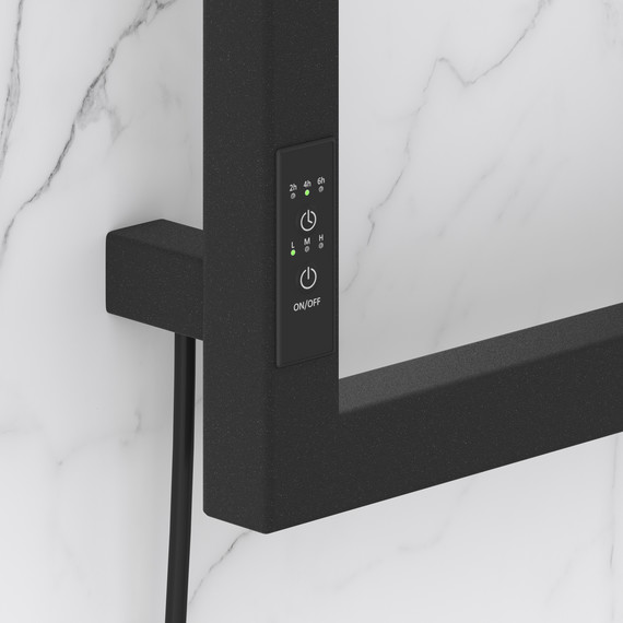 Полотенцесушитель электрический Сунержа Этюд П6 300x1050 мм 15-0846-1050 L, тёмный титан муар фото 3