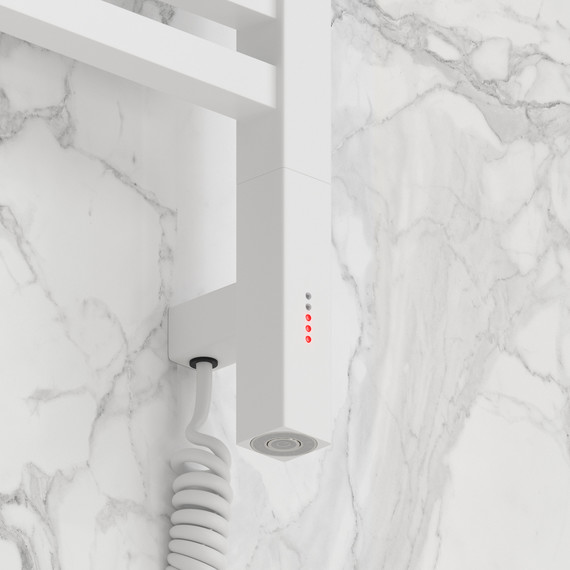 Полотенцесушитель электрический Сунержа Модус 3.1 П20 500x1320 мм 30-5901-1250 R, белый матовый фото 3