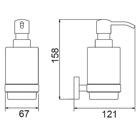 Дозатор для жидкого мыла Timo Saona 13039/18, цвет чёрное золото фото 2