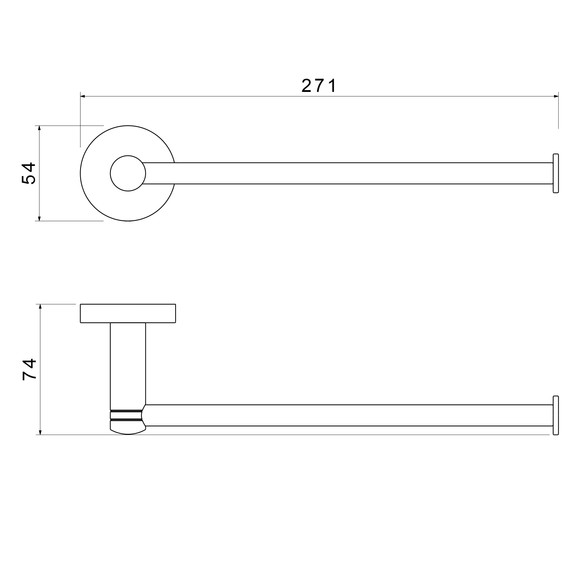 Полотенцедержатель Timo Saona 13051/18, цвет чёрное золото фото 2