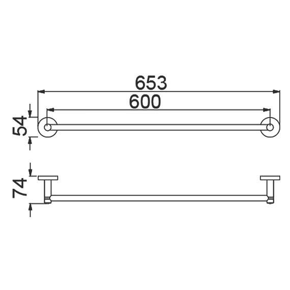 Полотенцедержатель Timo Saona 13053/18, цвет чёрное золото фото 2