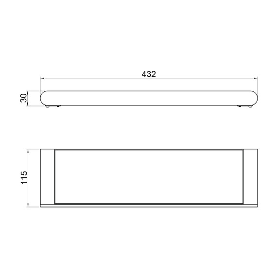 Стеклянная полка Timo Saona 13072/19, цвет розовое золото фото 2