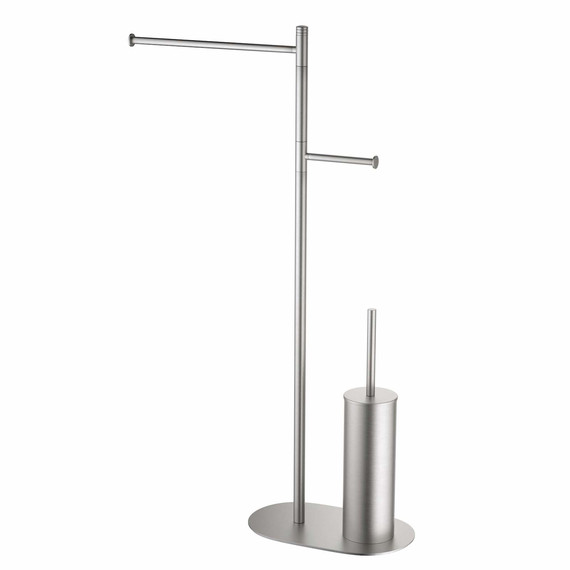 Стойка с держателем и ёршиком Timo Saona 13085/13, цвет никель фото 