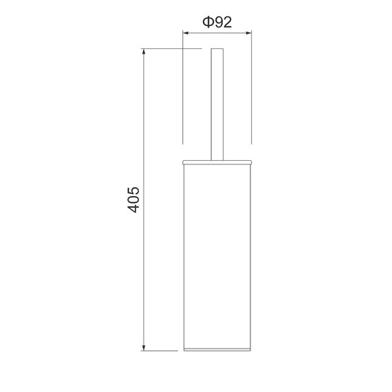 Ёршик для унитаза Timo Saona 13161/18, цвет чёрное золото фото 2