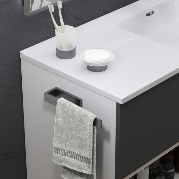 Стакан для зубных щеток Timo Saona 13231/18, цвет чёрное золото фото 2