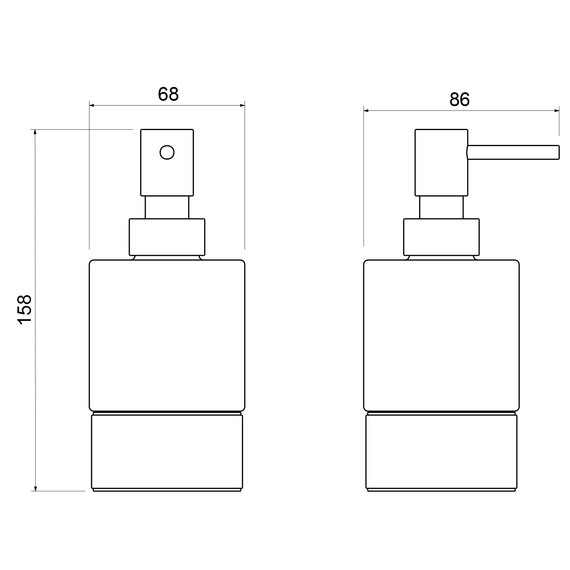 Дозатор для жидкого мыла Timo Saona 13239/18, цвет чёрное золото фото 2