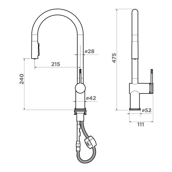 Смеситель для кухни Omoikiri Tahara-SB lg 4994528, светлое золото фото 13