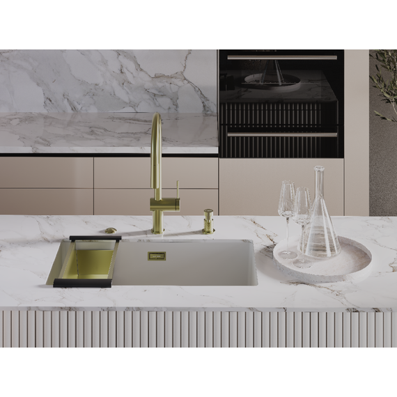 Смеситель для кухни Omoikiri Tahara-SB lg 4994528, светлое золото фото 6