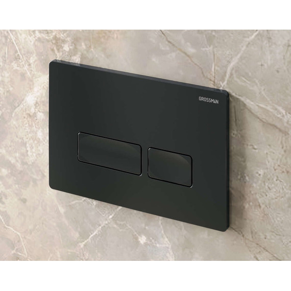 Кнопка смыва Grossman Pragma 700.K31.03.210.210, чёрный матовый фото 3