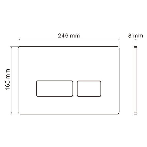 Кнопка смыва Grossman Pragma 700.K31.03.210.210, чёрный матовый фото 5