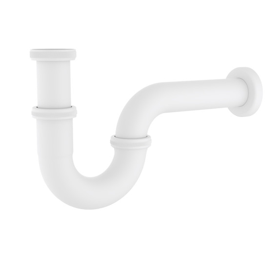 Сифон для умывальника Timo 961/16L, белый матовый фото 