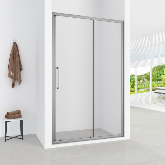 Душевая дверь Loranto 120 см CS-AB03GG-120, серый матовый/прозрачное фото 5