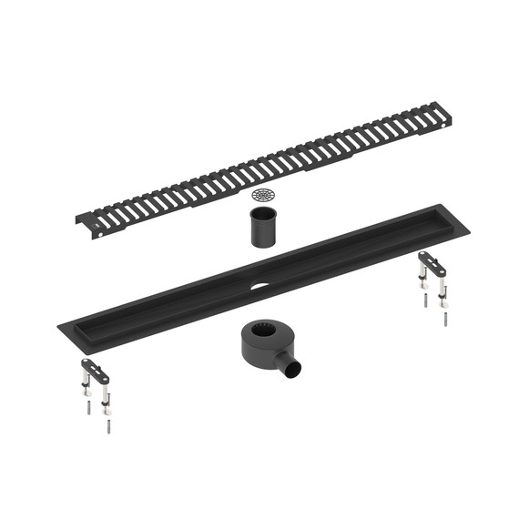 Трап Timo Drain System 70 см DS230107/03, чёрный матовый фото 