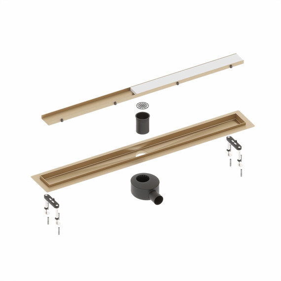 Трап Timo Drain System 60 см DS230206/17 (под плитку) золото матовое фото 