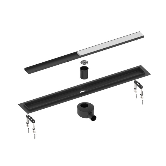 Трап Timo Drain System 90 см DS230209/03 (под плитку) чёрный матовый фото 