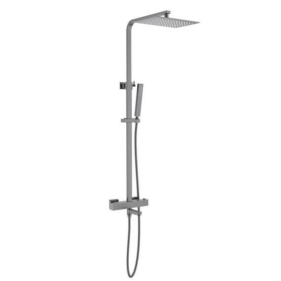 Душевая стойка с термостатом Timo Tetra-Thermo SX-0169/18, чёрное золото фото 