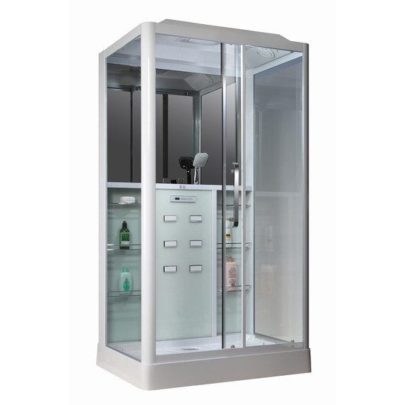 Душевая кабина Loranto Selak 150х90 см 00054492 R, белый/прозрачное фото 