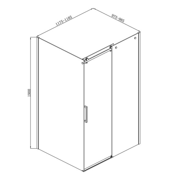 Душевое ограждение Loranto NEO 100x120 см CS-22111-100 (стекло 8 мм) серебро/прозрачное фото 3