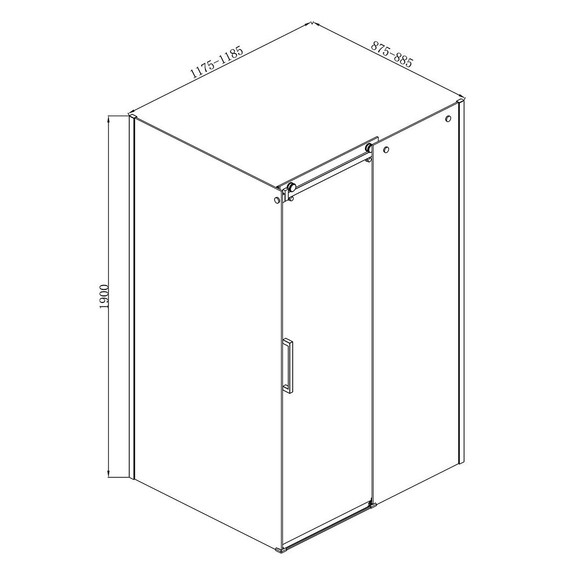 Душевое ограждение Loranto NEO 90x120 см CS-22111-90 (стекло 8 мм) серебро/прозрачное фото 3